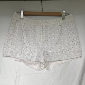 White Eyelet Shorts